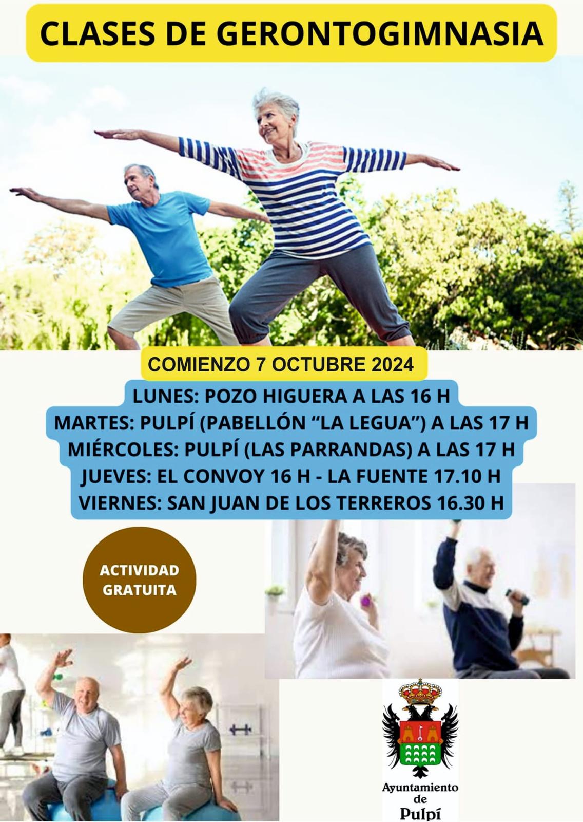 CLASES DE GERONTOGIMNASIA